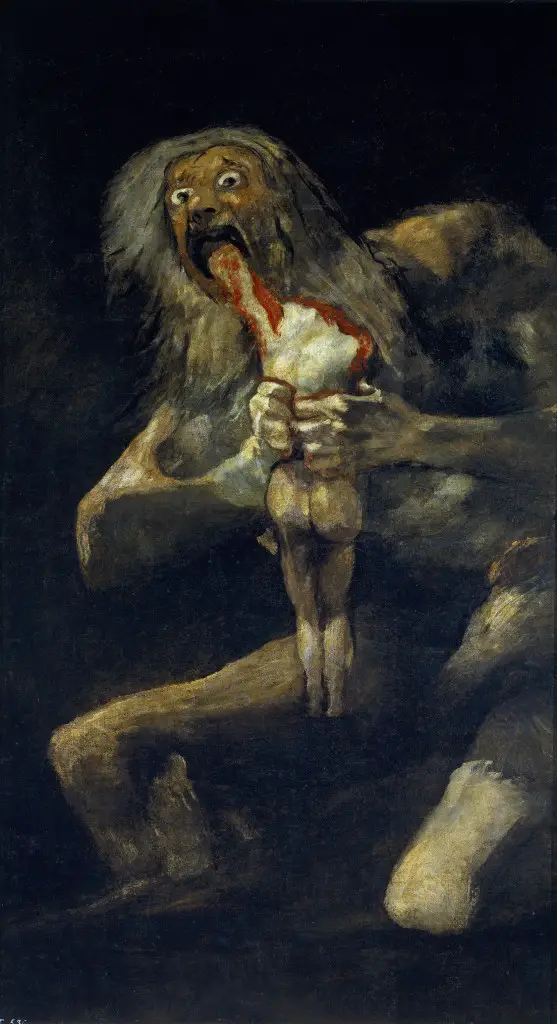 Saturn Devouring his son is one of the most disturbing pieces of art.