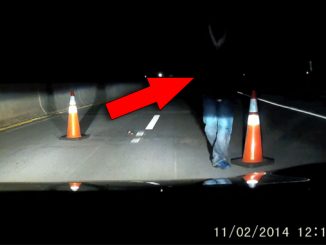 Creepy videos found on reddit. Mysterious man at late night roadblock