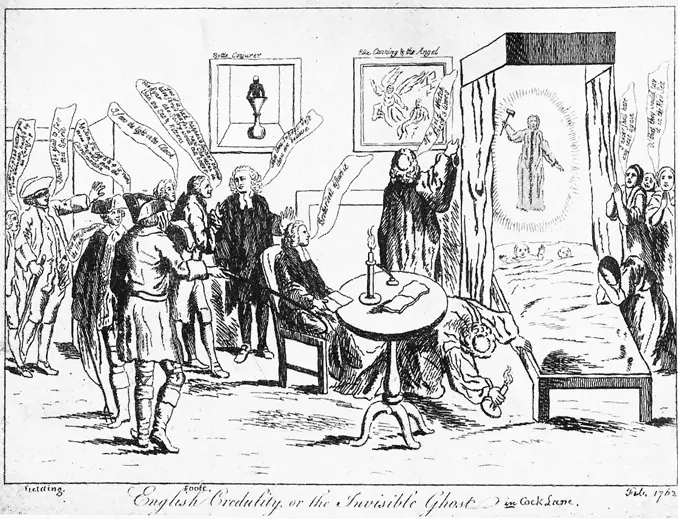 Illustration of the Cock Lane Ghost incident.