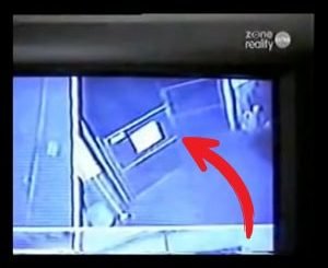 Security footage of an alleged alien abduction.