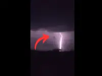 Mysterious lightning storm UFO
